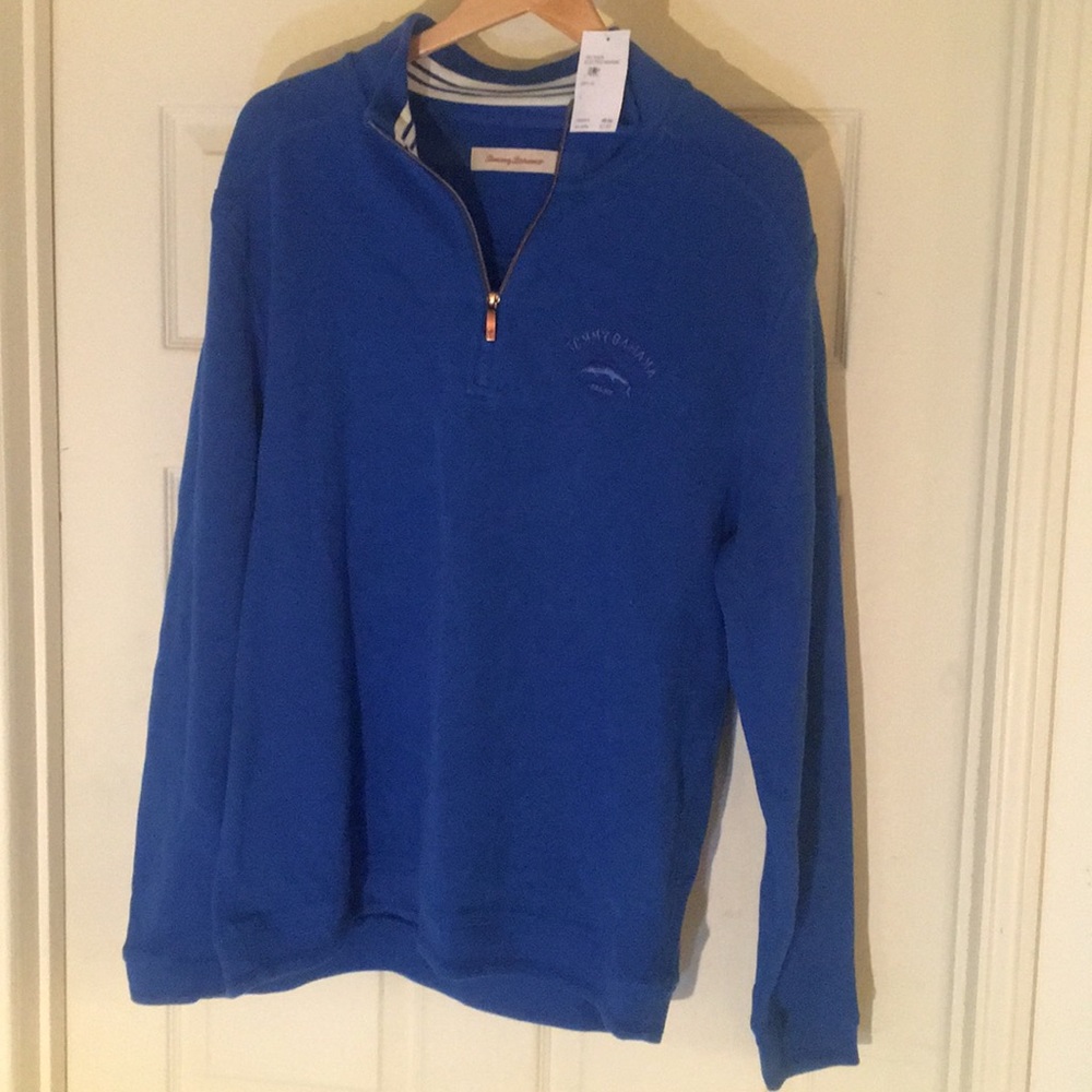 Tommy Bahama pullover zip up sweater. Large